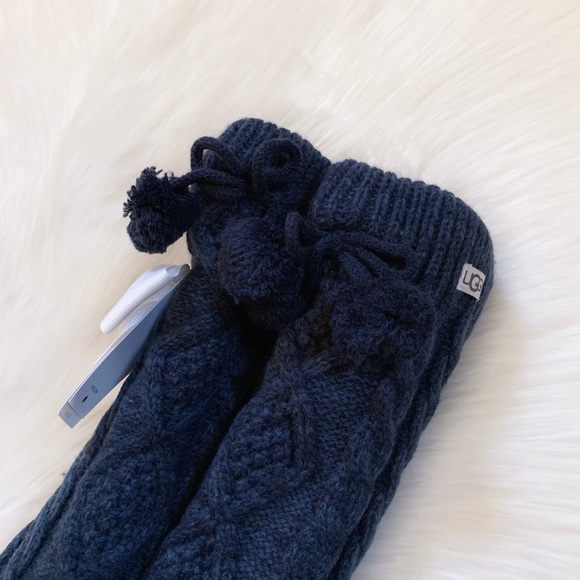 UGG Pom Pom Fleece Lined Cozy Socks - Picture 3 of 5